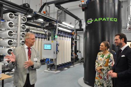 Inauguration of APATEQ water treatment plant, Mörbylånga, Sweden