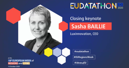 Sasha Baillie speaks at 2020 EU Datathon